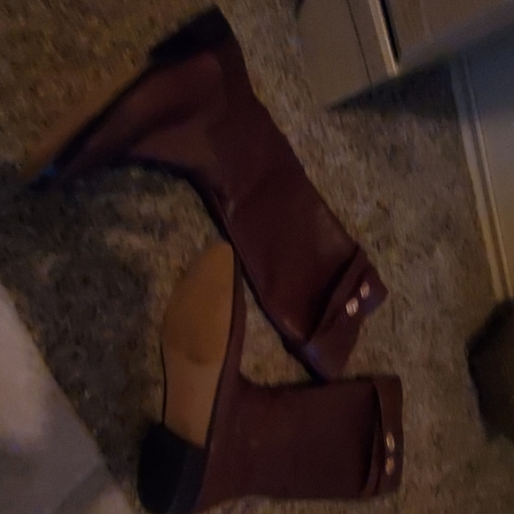 Cognac Coach Boots - Picture 2 of 3